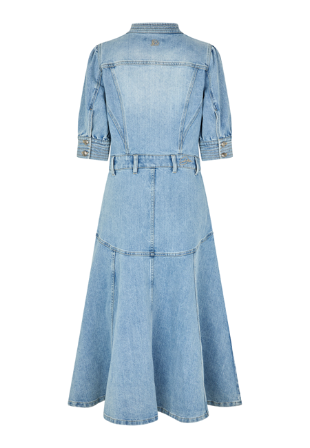 DEA KUDIBAL - SELENA DENIM KJOLE LIGHT BLUE