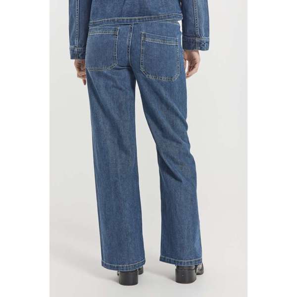 FREEQUENT - RINNA BUKSER MEDIUM BLUE DENIM