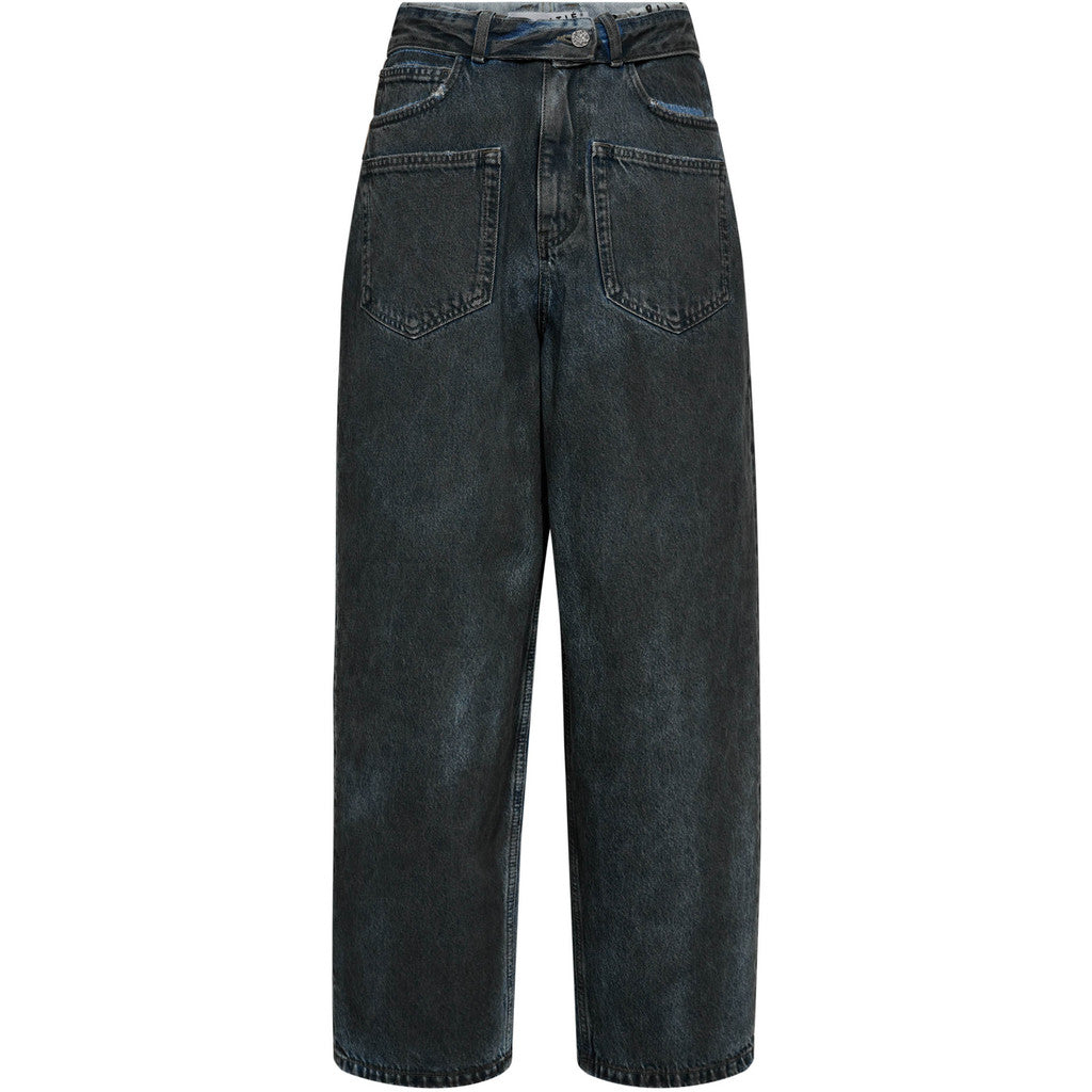 HAUTE LÁMITÉ - FLIP WAIST JEANS BLACK