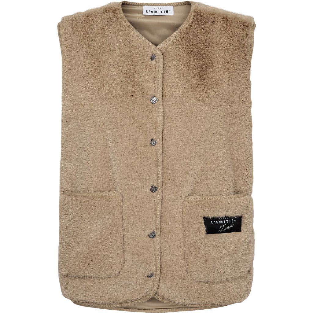 HAUTE L'AMITÈ - NEW FUR TECH VEST BEIGE