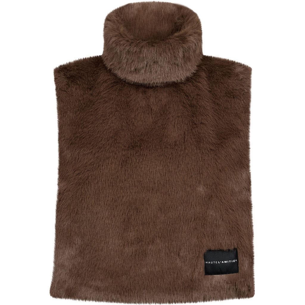 HAUTE L'AMITIE - FUR NECK VARMER MUD BROWN