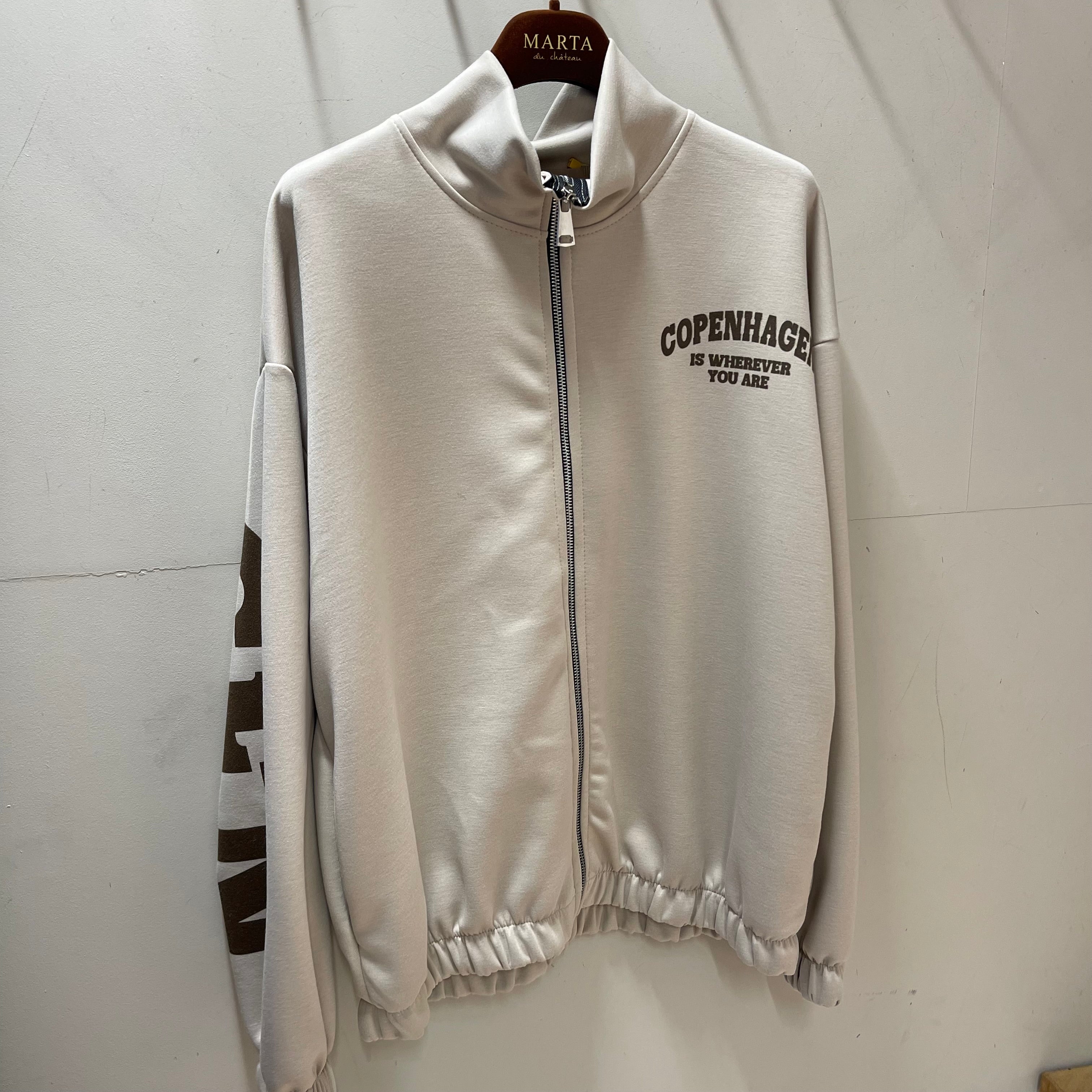 MARTA - NETE SWEAT CARDIGAN BEIGE MORO