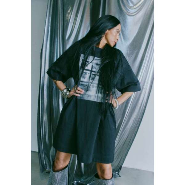 COPENHAGEN MUSE - MUSE T-SHIRT KJOLE SORT