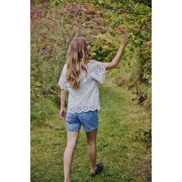 FREEQUENT - KALIA DENIM SHORTS MEDIUM BLUE