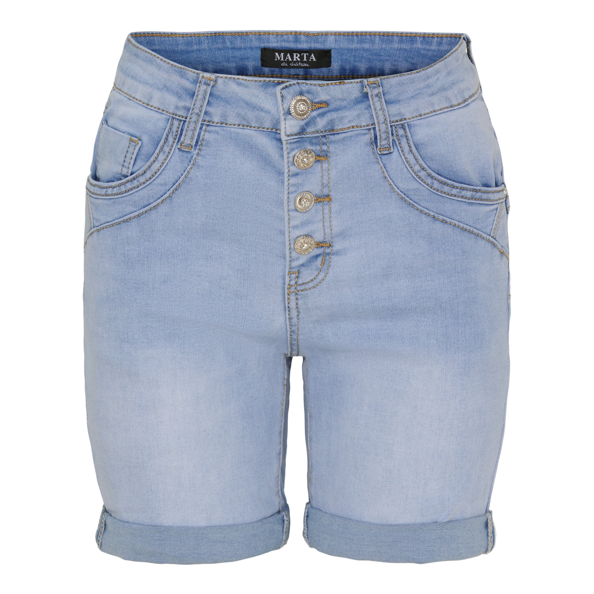 MARTA - SIMONA DENIM SHORTS LIGHT DENIM