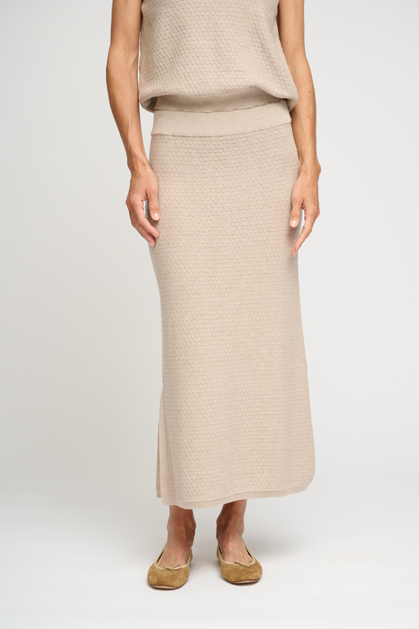 MOSHI MOSHI - HONEY KNIT NEDERDEL OATMEAL MELANGE