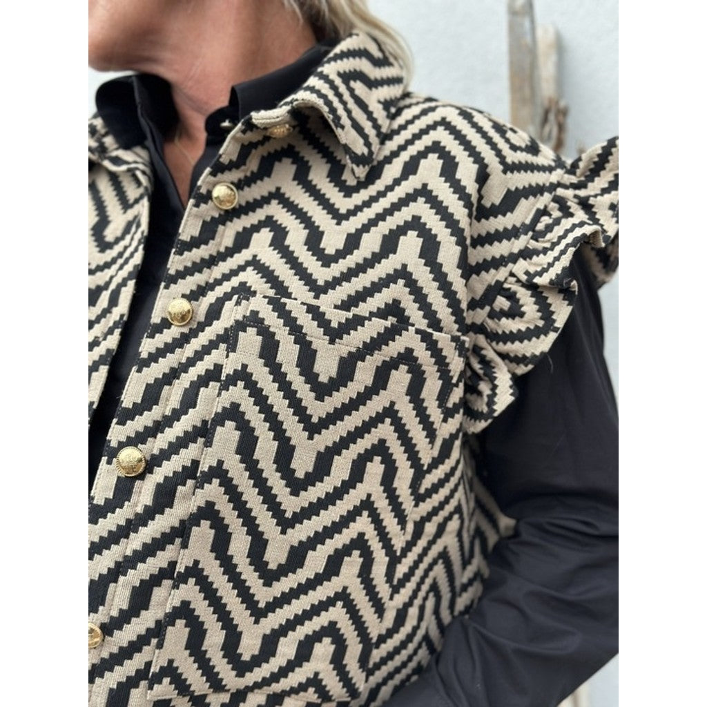 GASPAR - TOTONTO VEST DARK SAND