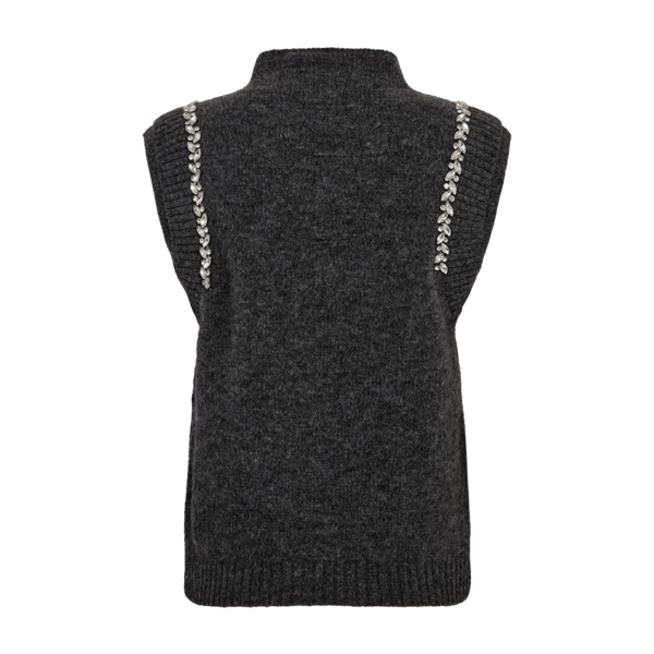 COPENHAGEN MUSE - IBRA VEST DARK GREY MELANGE