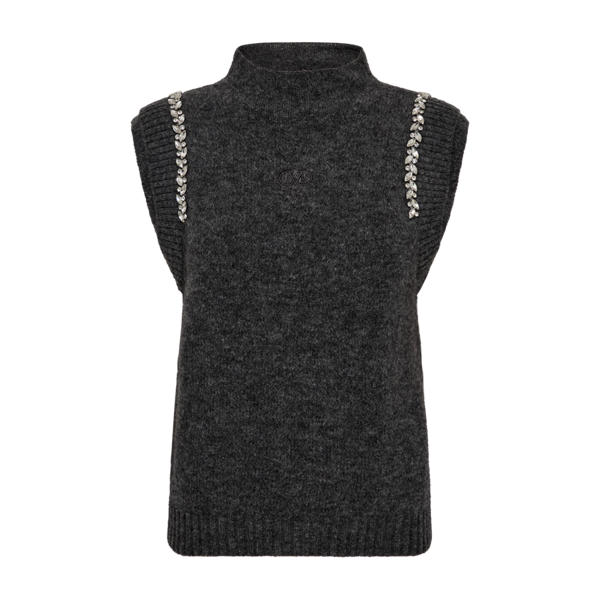 COPENHAGEN MUSE - IBRA VEST DARK GREY MELANGE