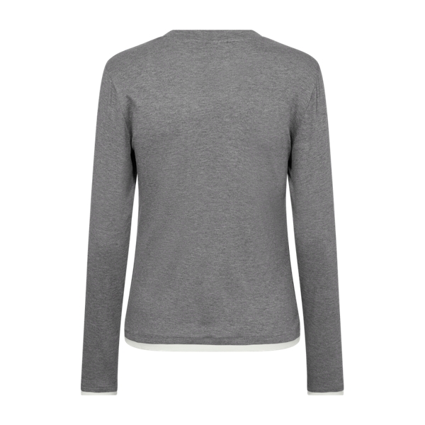 FREEQUENT - ALVIN T-SHIRT GREY MELANGE/STAR OFF WHITE