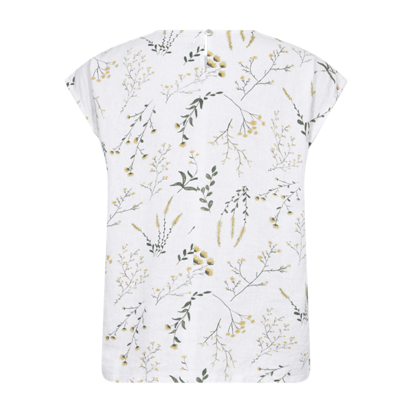 FREEQUENT - LALUNA BLUSE WHITE/GOLDEN HAZE