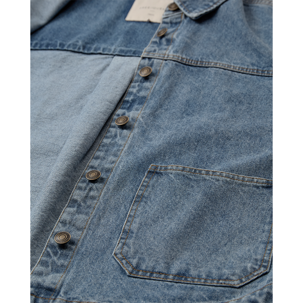 FREEQUENT - KALIA DENIM JAKKE MEDIUM BLUE