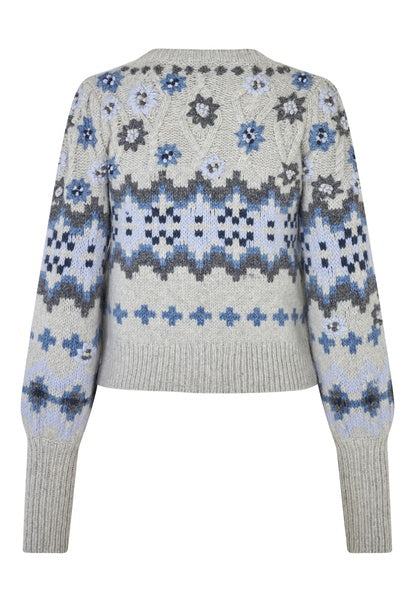 DEA KUDIBAL - LIVA CARDIGAN GREY MELANGE