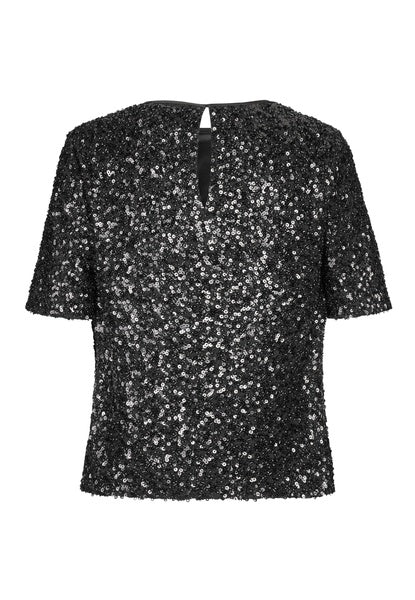 DEA KUDIBAL - SEQUIN BLUSE SORT