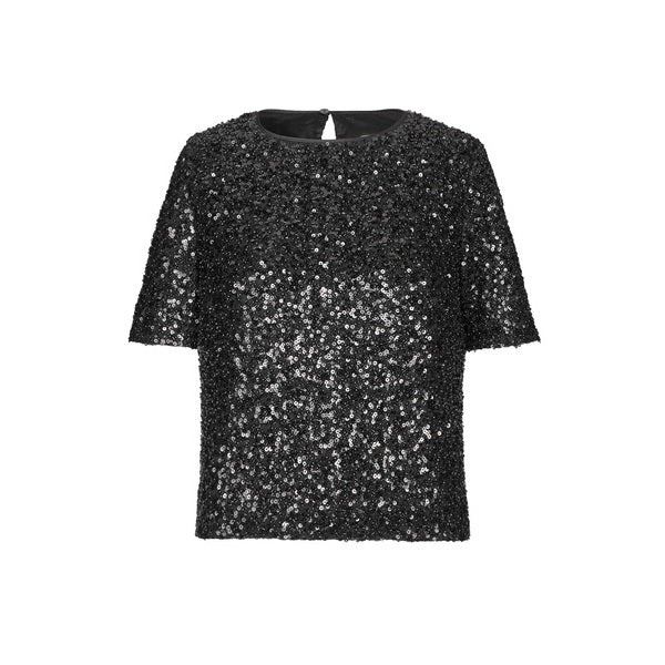 DEA KUDIBAL - SEQUIN BLUSE SORT