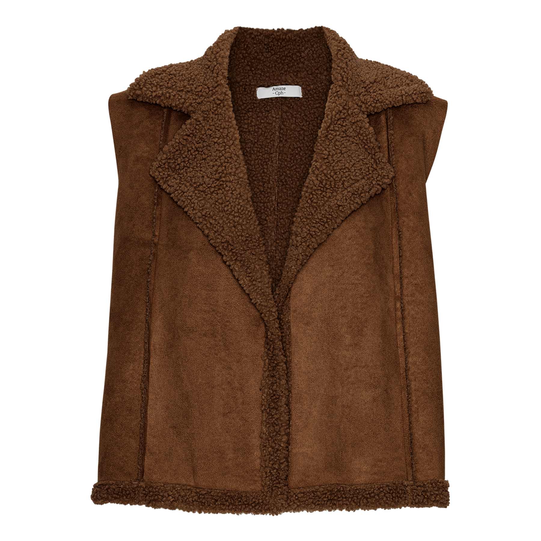 AMAZE CPH - MAGGIE VEST DARK BROWN